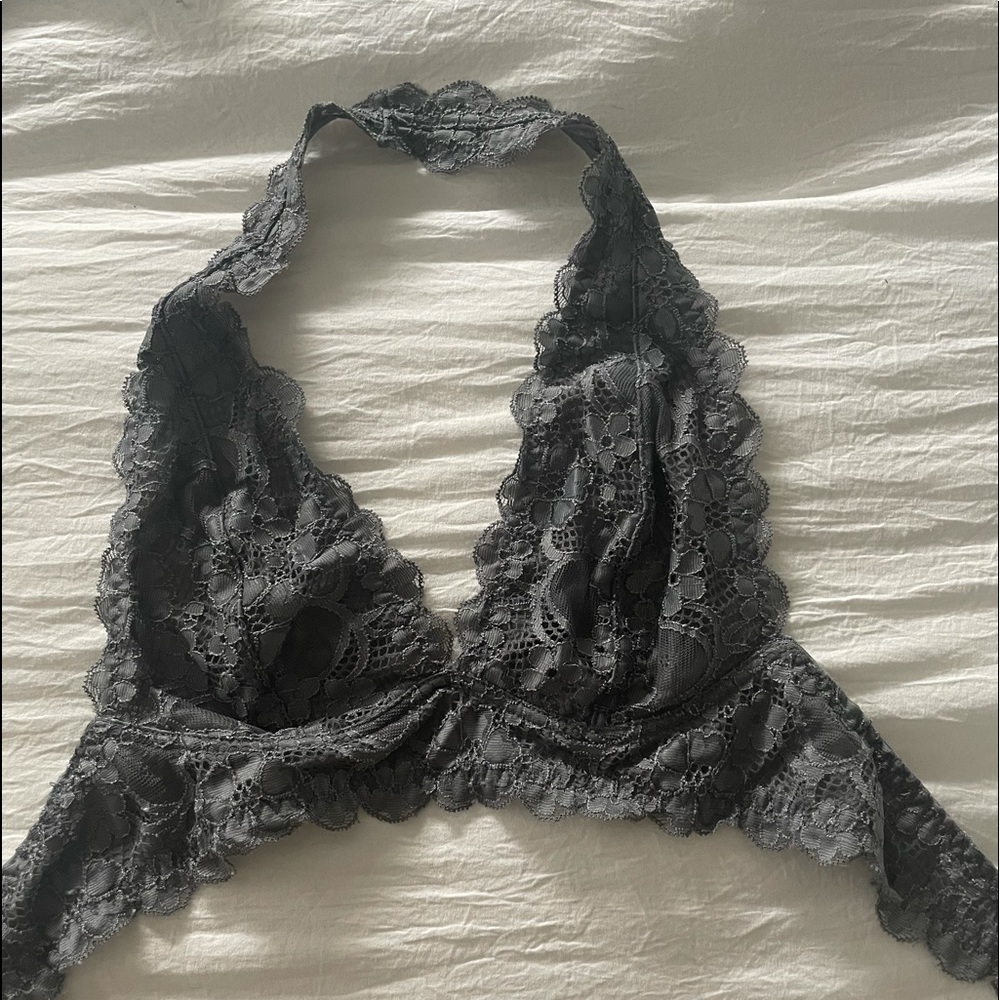 Free People Lace Grey Bralette